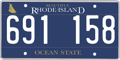RI license plate 691158