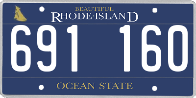 RI license plate 691160