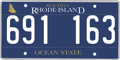RI license plate 691163