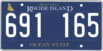 RI license plate 691165