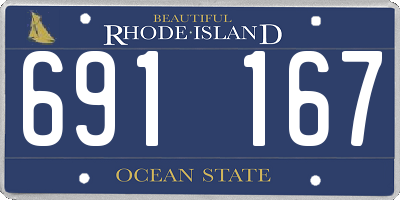 RI license plate 691167
