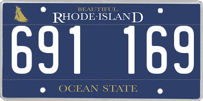 RI license plate 691169