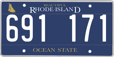 RI license plate 691171