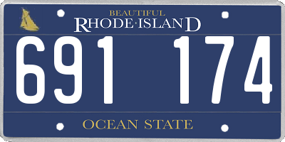 RI license plate 691174