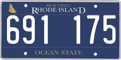 RI license plate 691175