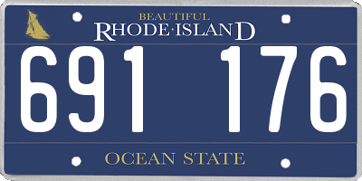 RI license plate 691176