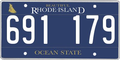 RI license plate 691179