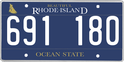 RI license plate 691180