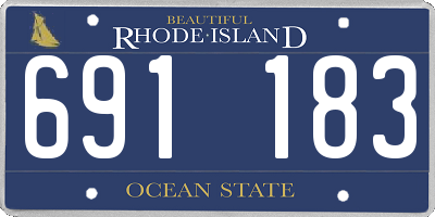 RI license plate 691183