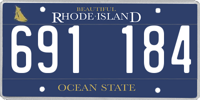RI license plate 691184