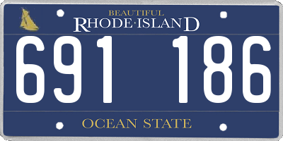 RI license plate 691186