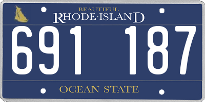 RI license plate 691187