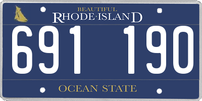 RI license plate 691190