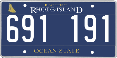 RI license plate 691191