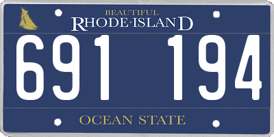 RI license plate 691194