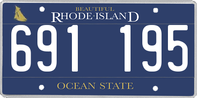 RI license plate 691195