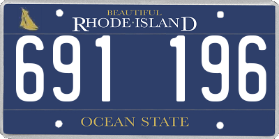 RI license plate 691196