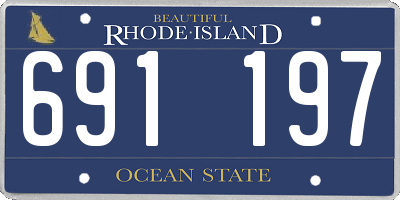 RI license plate 691197