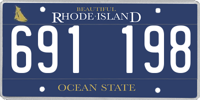 RI license plate 691198