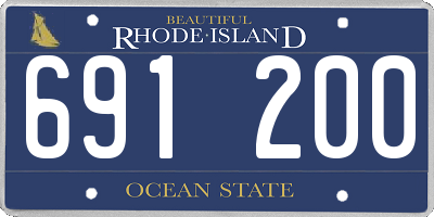 RI license plate 691200