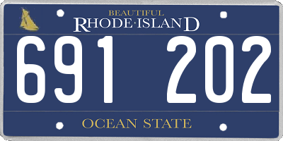 RI license plate 691202