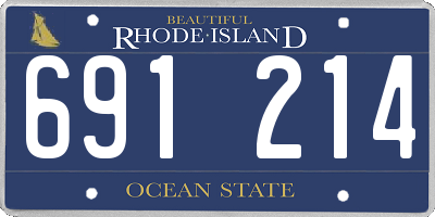 RI license plate 691214
