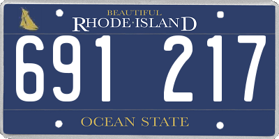 RI license plate 691217
