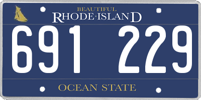 RI license plate 691229