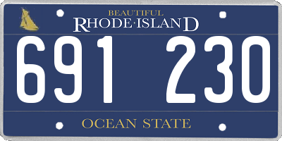 RI license plate 691230