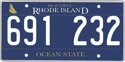 RI license plate 691232
