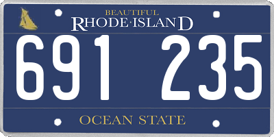 RI license plate 691235