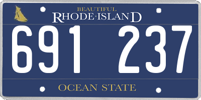RI license plate 691237