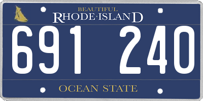 RI license plate 691240