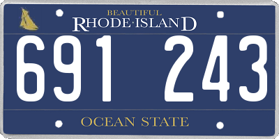 RI license plate 691243