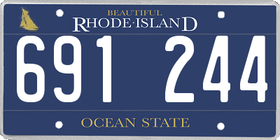 RI license plate 691244