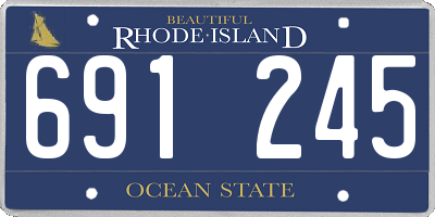 RI license plate 691245