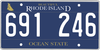 RI license plate 691246