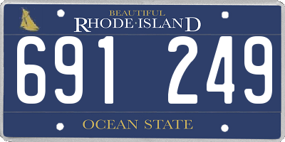 RI license plate 691249