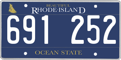 RI license plate 691252