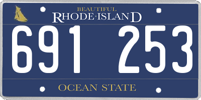 RI license plate 691253