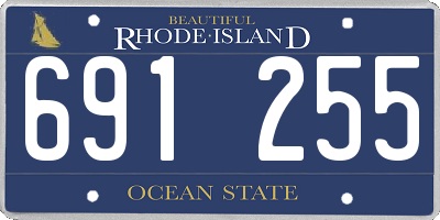 RI license plate 691255
