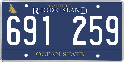 RI license plate 691259