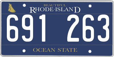 RI license plate 691263