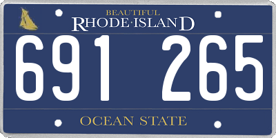RI license plate 691265