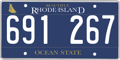 RI license plate 691267