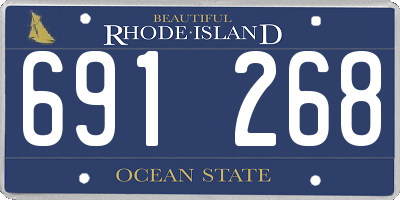 RI license plate 691268