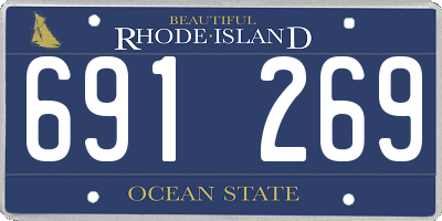 RI license plate 691269