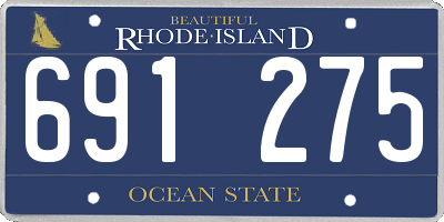 RI license plate 691275