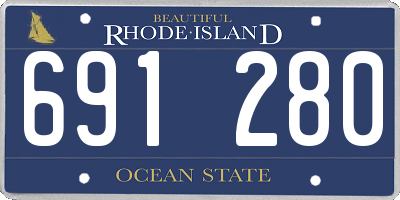 RI license plate 691280