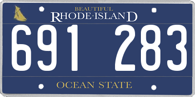 RI license plate 691283